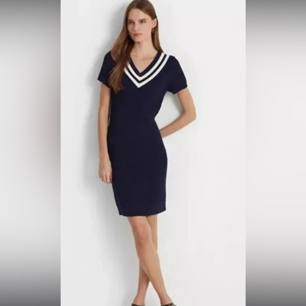 LAUREN RALPH LAUREN Cotton-Blend Cricket Sweater
Dress SZ : PS